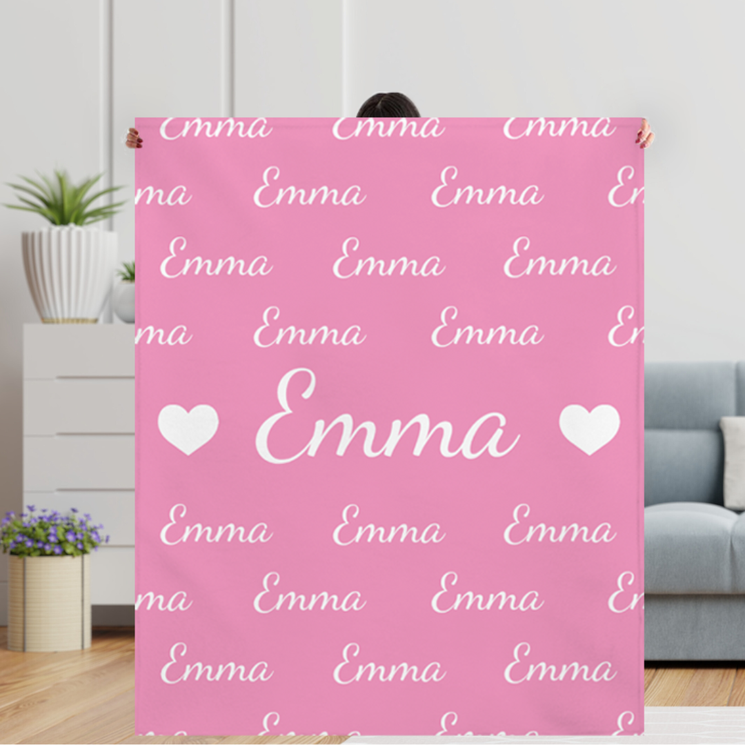 Personalized Plush Snuggle Blanket