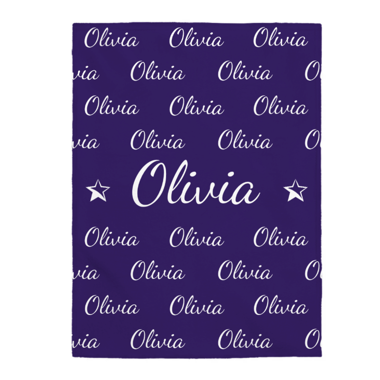 Personalized Plush Snuggle Blanket