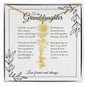 GrandBloom™ Granddaughter Signature Name Necklace (18K Gold Finish or Polished Steel with Optional Luxury Gift Box)