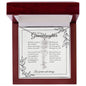 GrandBloom™ Granddaughter Signature Name Necklace (18K Gold Finish or Polished Steel with Optional Luxury Gift Box)