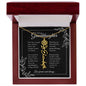 GrandBloom™ Granddaughter Signature Name Necklace - BLACK (18K Gold Finish or Polished Steel w/ Optional Luxury Gift Box)