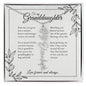 GrandBloom™ Granddaughter Signature Name Necklace (18K Gold Finish or Polished Steel with Optional Luxury Gift Box)