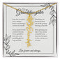 GrandBloom™ Granddaughter Signature Name Necklace (18K Gold Finish or Polished Steel with Optional Luxury Gift Box)