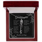 GrandBloom™ Granddaughter Signature Name Necklace - BLACK (18K Gold Finish or Polished Steel w/ Optional Luxury Gift Box)