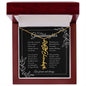 GrandBloom™ Granddaughter Signature Name Necklace - BLACK (18K Gold Finish or Polished Steel w/ Optional Luxury Gift Box)
