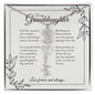GrandBloom™ Granddaughter Signature Name Necklace (18K Gold Finish or Polished Steel with Optional Luxury Gift Box)
