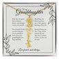 GrandBloom™ Granddaughter Signature Name Necklace (18K Gold Finish or Polished Steel with Optional Luxury Gift Box)