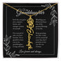 GrandBloom™ Granddaughter Signature Name Necklace - BLACK (18K Gold Finish or Polished Steel w/ Optional Luxury Gift Box)