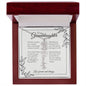 GrandBloom™ Granddaughter Signature Name Necklace (18K Gold Finish or Polished Steel with Optional Luxury Gift Box)