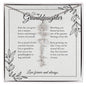 GrandBloom™ Granddaughter Signature Name Necklace (18K Gold Finish or Polished Steel with Optional Luxury Gift Box)