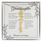 GrandBloom™ Granddaughter Signature Name Necklace (18K Gold Finish or Polished Steel with Optional Luxury Gift Box)