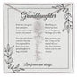 GrandBloom™ Granddaughter Signature Name Necklace (18K Gold Finish or Polished Steel with Optional Luxury Gift Box)