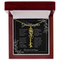 GrandBloom™ Granddaughter Signature Name Necklace - BLACK (18K Gold Finish or Polished Steel w/ Optional Luxury Gift Box)