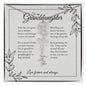 GrandBloom™ Granddaughter Signature Name Necklace (18K Gold Finish or Polished Steel with Optional Luxury Gift Box)