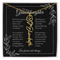 GrandBloom™ Granddaughter Signature Name Necklace - BLACK (18K Gold Finish or Polished Steel w/ Optional Luxury Gift Box)