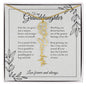 GrandBloom™ Granddaughter Signature Name Necklace (18K Gold Finish or Polished Steel with Optional Luxury Gift Box)
