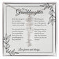 GrandBloom™ Granddaughter Signature Name Necklace (18K Gold Finish or Polished Steel with Optional Luxury Gift Box)