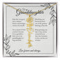 GrandBloom™ Granddaughter Signature Name Necklace (18K Gold Finish or Polished Steel with Optional Luxury Gift Box)