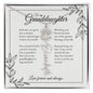 GrandBloom™ Granddaughter Signature Name Necklace (18K Gold Finish or Polished Steel with Optional Luxury Gift Box)