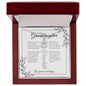 GrandBloom™ Granddaughter Signature Name Necklace (18K Gold Finish or Polished Steel with Optional Luxury Gift Box)