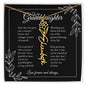 GrandBloom™ Granddaughter Signature Name Necklace - BLACK (18K Gold Finish or Polished Steel w/ Optional Luxury Gift Box)