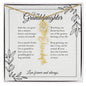 GrandBloom™ Granddaughter Signature Name Necklace (18K Gold Finish or Polished Steel with Optional Luxury Gift Box)