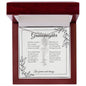 GrandBloom™ Granddaughter Signature Name Necklace (18K Gold Finish or Polished Steel with Optional Luxury Gift Box)