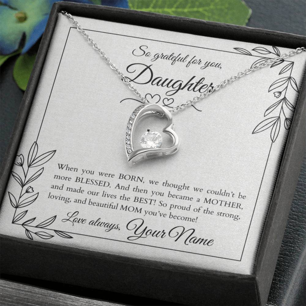 More Than Blessed™ Necklace for Adult Daughters with Personalized Message