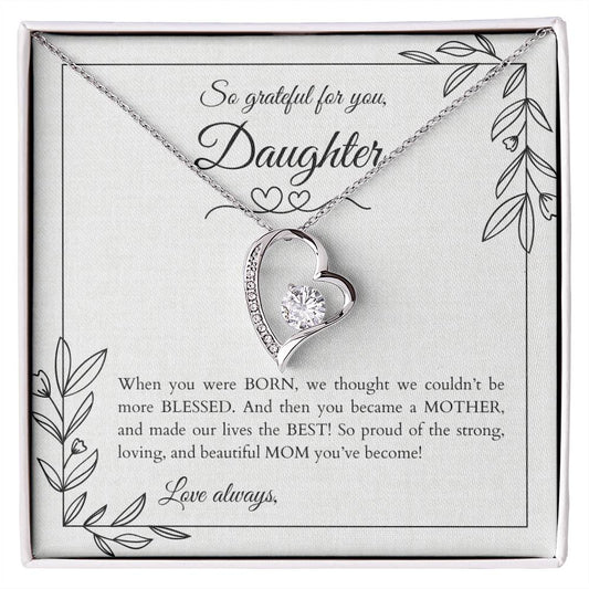 Mother's Day More Than Blessed™ Necklace for Adult Daughters with Personalized Message