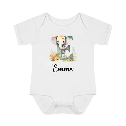 Adorable Floral Animal Alphabet Baby Outfit (PERSONALIZED)